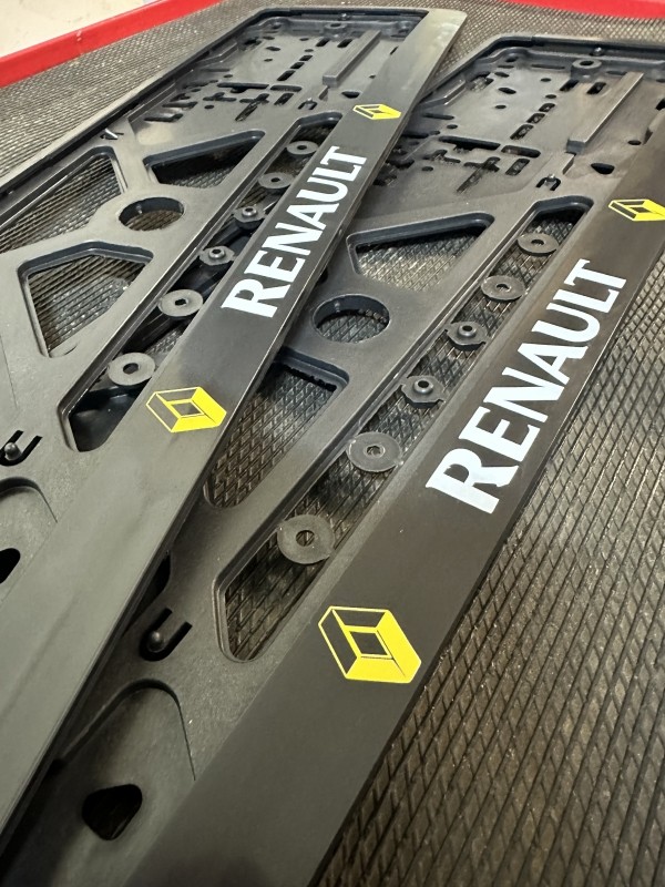 2PCS x Number Plate Surround Holder - RENAULT 