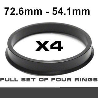 Wheel hub centring ring 72.6mm ->54.1mm