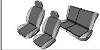 Seat cover set Peugeot 207 (2006-2009)