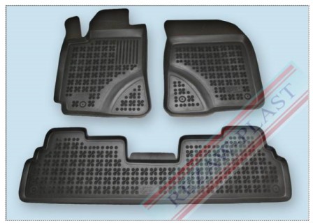 Rubber floor mat set Toyota Corolla Verso (2004-2009) with edges