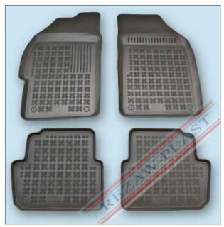 Rubber floor mat  set Chevrolet Spark II (2010-)with edges