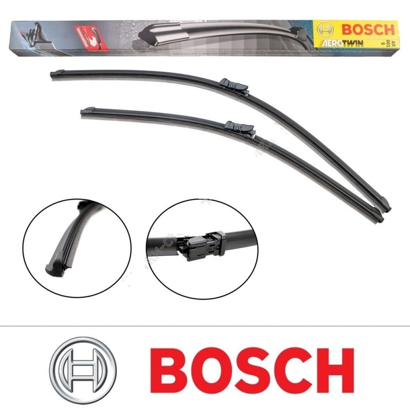 Front Aero wiper blade set BOSCH, 65cm+40cm
