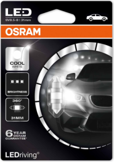 Plate number bulb LED, 12V (31mm)
