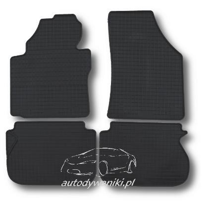Rubber floor mats set for VW Caddy Maxi Life (2008-)