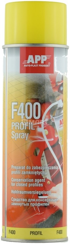 Agent for protecting closed profiles (yellow) F400 Profil Aerosol, 500ml. 