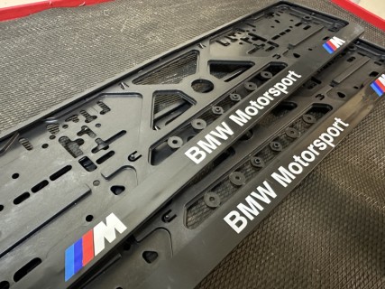 2PCS x Plate number holder - BMW Motorsport