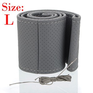 Steering wheel cover 37-39cm, grey color