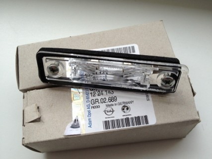 Number plate light Opel Astra/Omega B/ Zafira A/Corsa C/Vectra B