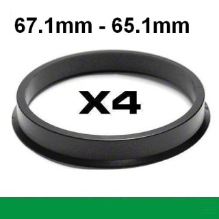 Wheel hub centring ring 67.1mm ->65.0mm