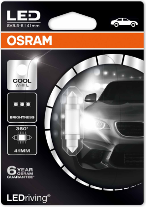 Plate number bulb LED, 12V (41mm)