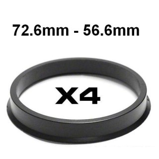 Wheel hub centring ring  72.6mm ->56.6mm