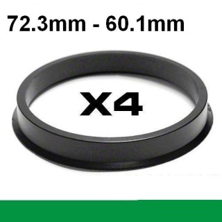 Wheel hub centring ring 72.3mm->60.1mm