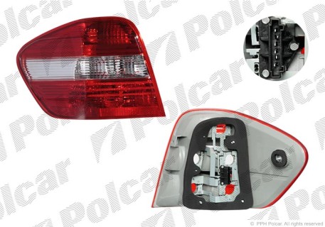 Rear lamp  Mercede-Benz M-class W164 (2005-2007), left