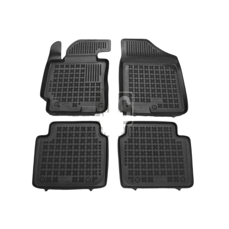 Rubber floor mat  set Hyundai Elantra V (2010-2017) with edges