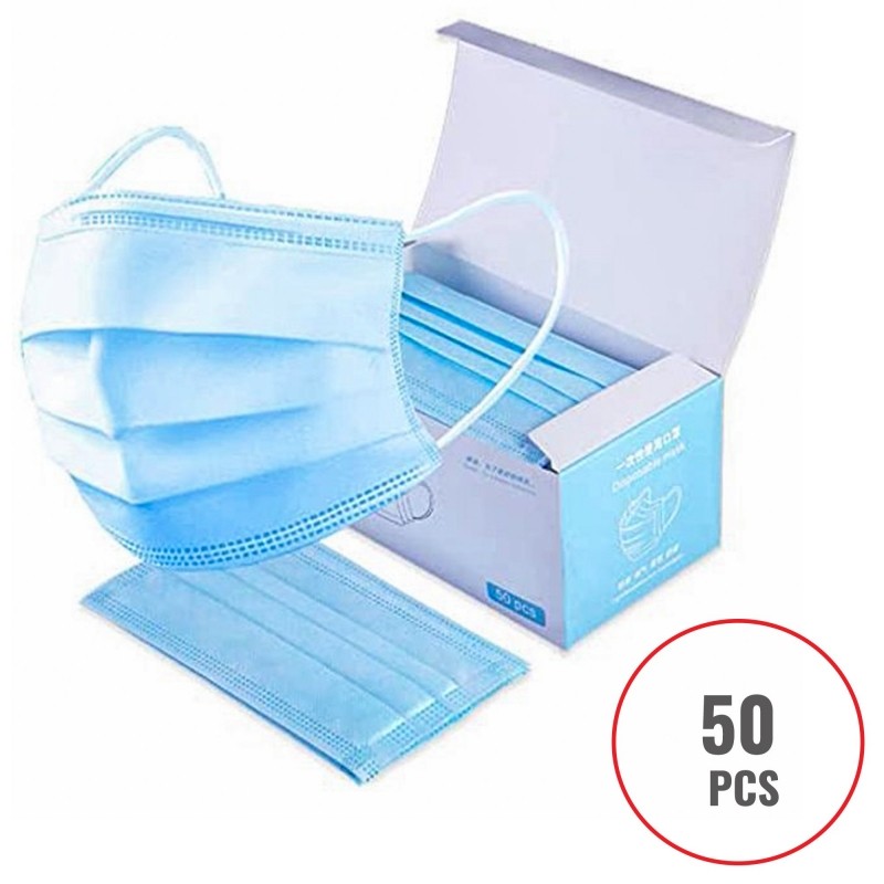 Disposable protective masks . 50 pcs.