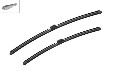 Front aero wiperblades set by BOSCH for Mercedes-Benz GLE (2019-2027) / GLS x167 (2019-2027)