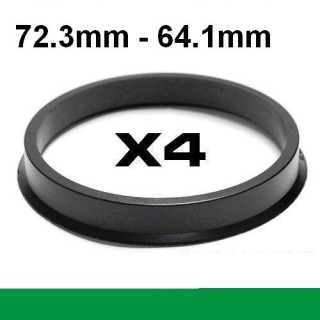 Wheel hub centring ring 72.3mm->64.1mm