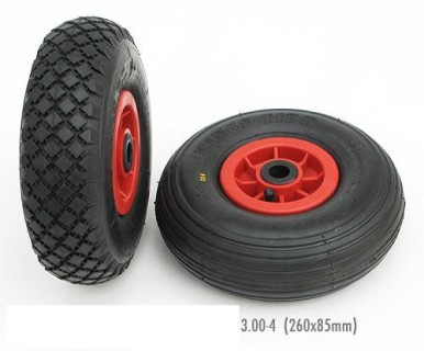 Tyre with bearing 3.00 - 4 (260x85)
