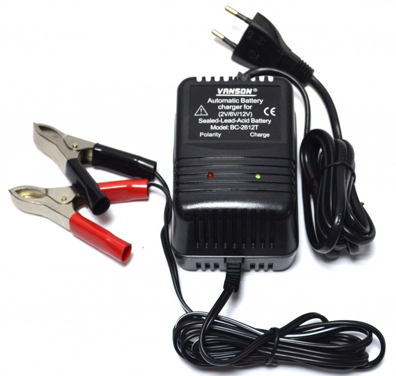 Charger for consumer battery (2V/6V/12V) - Vanson