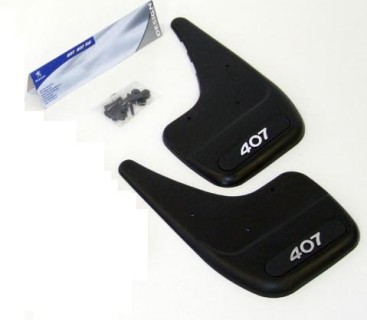 Rear mud flaps set Peugeot 407 (2004-2010)