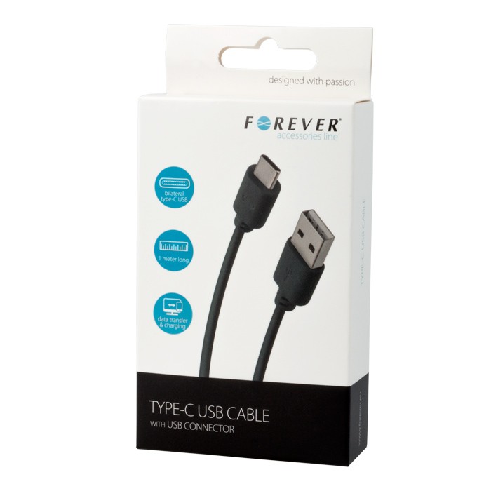 USB charger - FOREVER TYPE C (SAMSUNG/HUAWEI)
