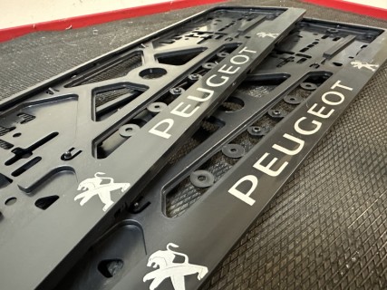 2pcs x Plate number holder - PEUGEOT
