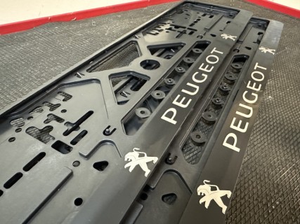 2pcs x Plate number holder - PEUGEOT