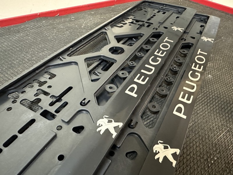 2pcs x Plate number holder - PEUGEOT 