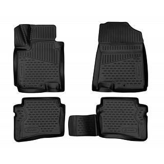 Rubber floor mat  set Hyundai i20 (2014-2021) with edges 