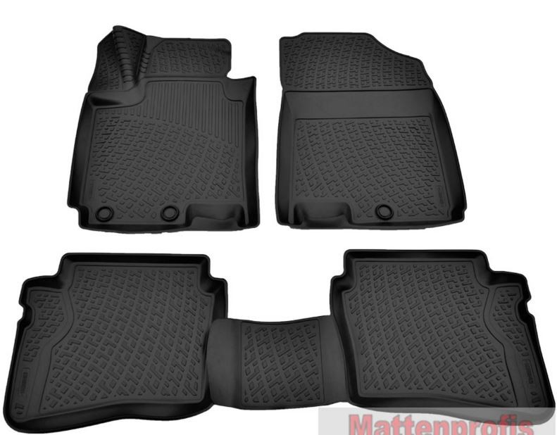 Rubber floor mat  set Hyundai i20 (2014-2021) with edges 