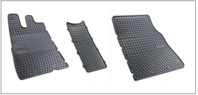 Rubber floor mat Citroen Jumper (1994-2006) /Fiat Ducato (1994-2006) /Peugeot Boxer (1994-2006) (1)