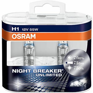 Osram Night Breaker Unlimited H1 55W (+110%), 12V