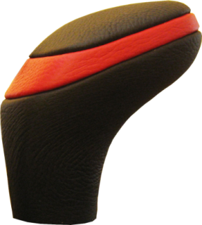 Gearbox knob, black/red  