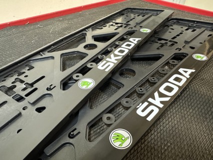 2pcs Plate number holder - SKODA