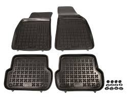 Rubber floor mats set Audi A4 B6/B7 (2000-2007), with edges