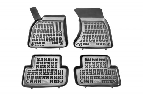 Rubber floor mat set Audi A4 B8 (2007-2015)/A5 Sportback (2009-2016), with edges