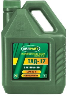 Transmission oil -  Oil Right TAD-17 (SAE80W-90) GL-5, 3L)