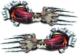 Auto tattoo "Hand of cyborg "
