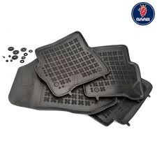 Rubber floor mats set Saab 9-5 (2010-2015), with edges