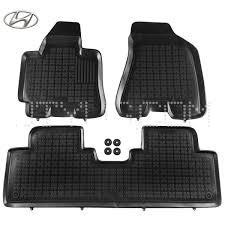 Rubber floor mat  set  Hyundai Tucson (2004-2010) with edges