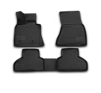 3D Rubber floor mat  set BMW X5 F15 (2013-2020), with edges
