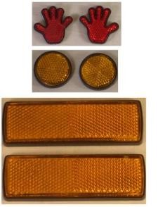Reflectors set, 6pcs.