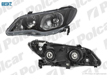 Headlight lamp  Honda Civic (2005-2011), left side  