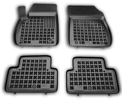 Rubber floor mat  set Opel Zafira C (2011-2020) with edges