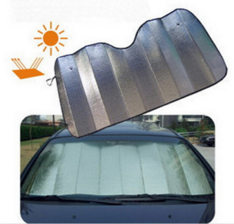 Max-Reflex XL, silver-reflective bubbles sunshade - 130x60 cm