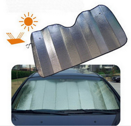 Max-Reflex XL, silver-reflective bubbles sunshade - 130x60 cm