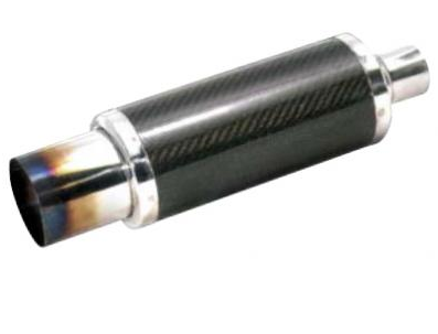 Sport muffler carbon, flame