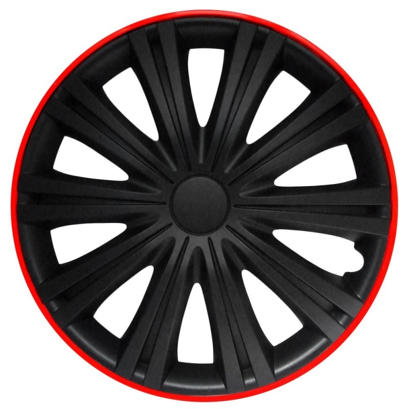 Wheel cover set - GIGA RED BLACK, 16