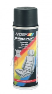 BLACK MATT LEATHER PAINT - MOTIP , 200ml.  