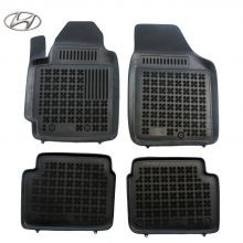 Rubber floor mat  set Hyundai i10 (2007-2013) with edges